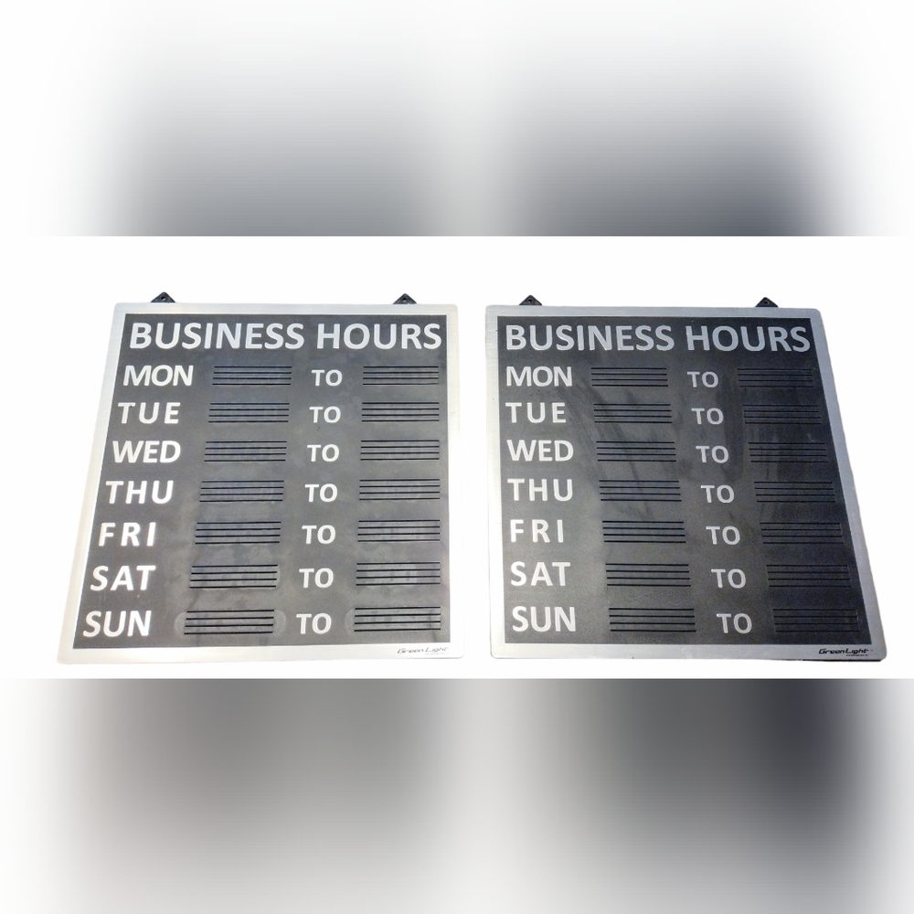 Business Hours Sign Bundle